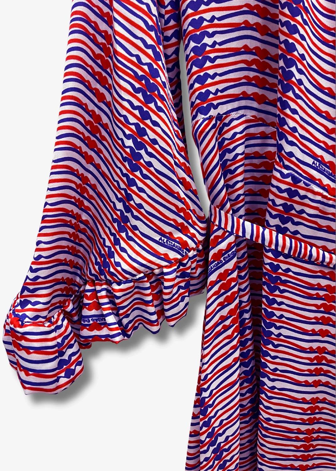 Alessandro Enriquez - Vibrant Wrap Midi Dress