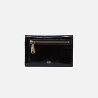 HOBO Women's Jill Trifold Wallet in black - women's bag - detail view