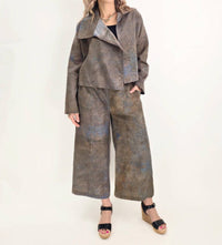 Chalet et ceci Bonnie Wide Leg Pants in brown - women's pants - alternate view