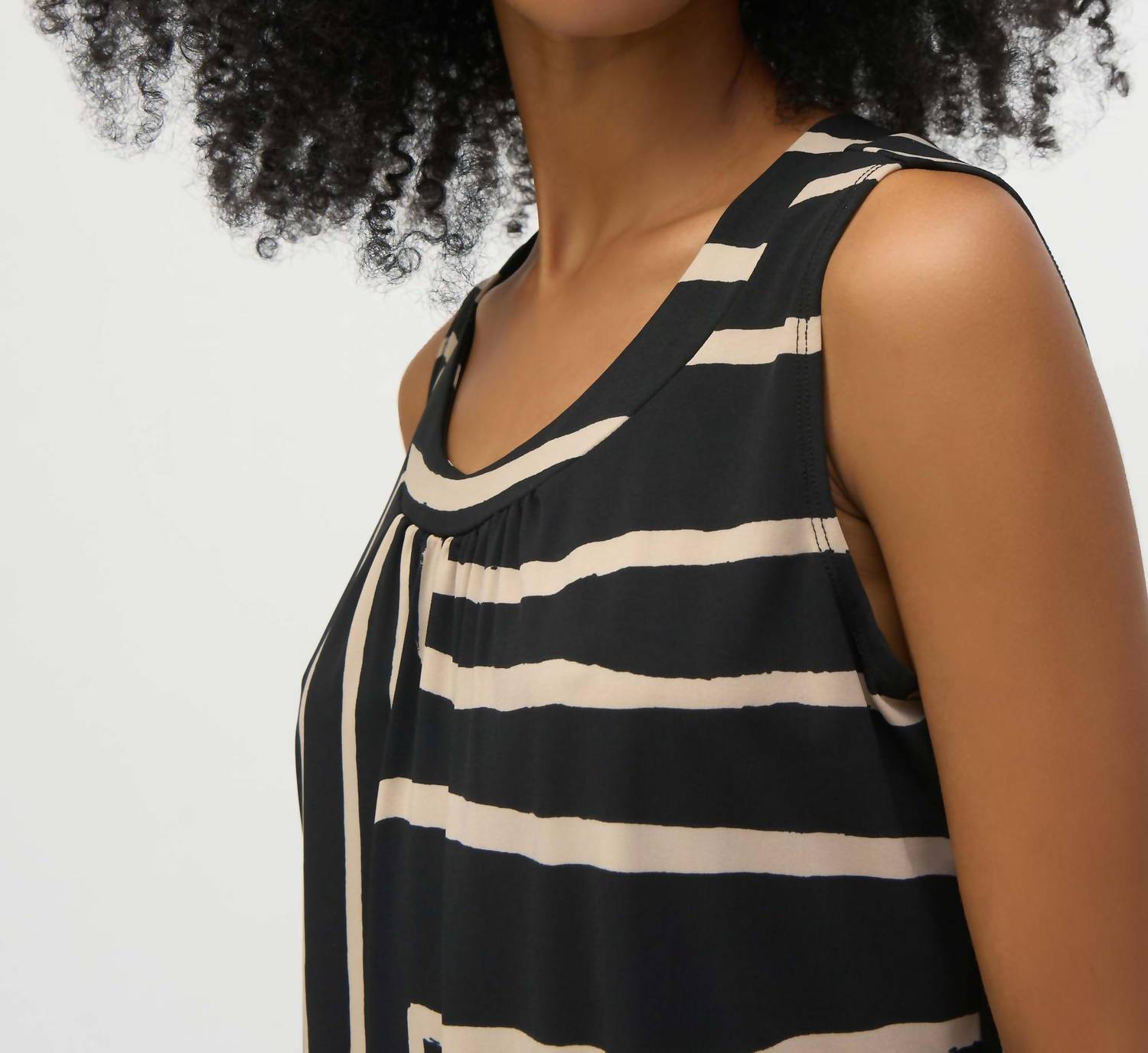 Joseph Ribkoff - Silky Knit Geometric Pint Sleeveless Top