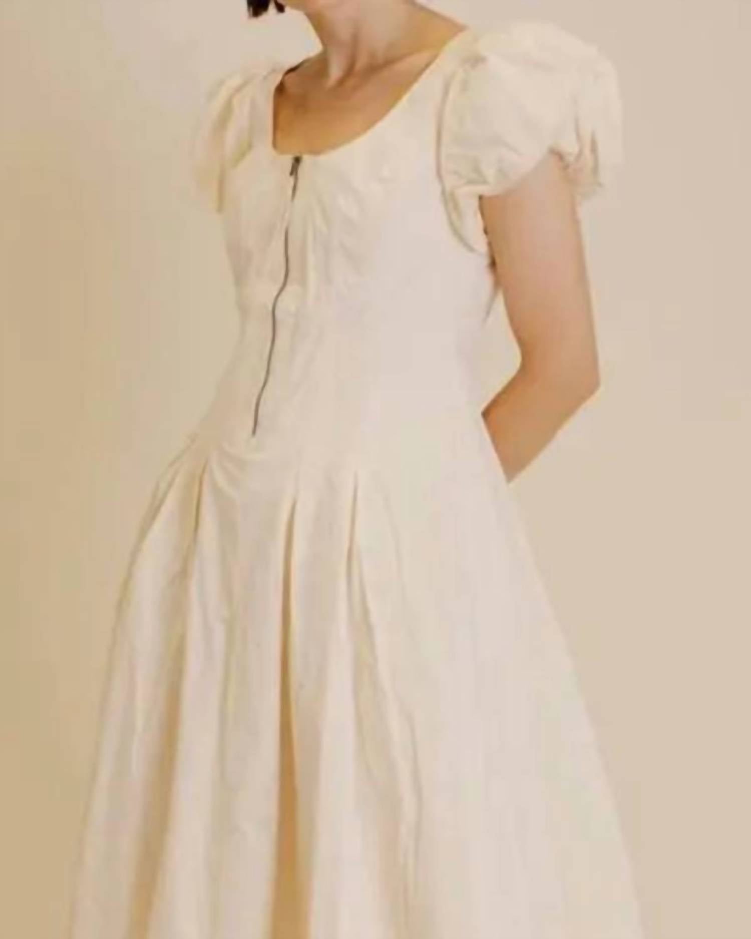 Aureum - Poplin With Zipper midi Dress