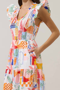 Sugarlips - Petrolia Town Midi Dress