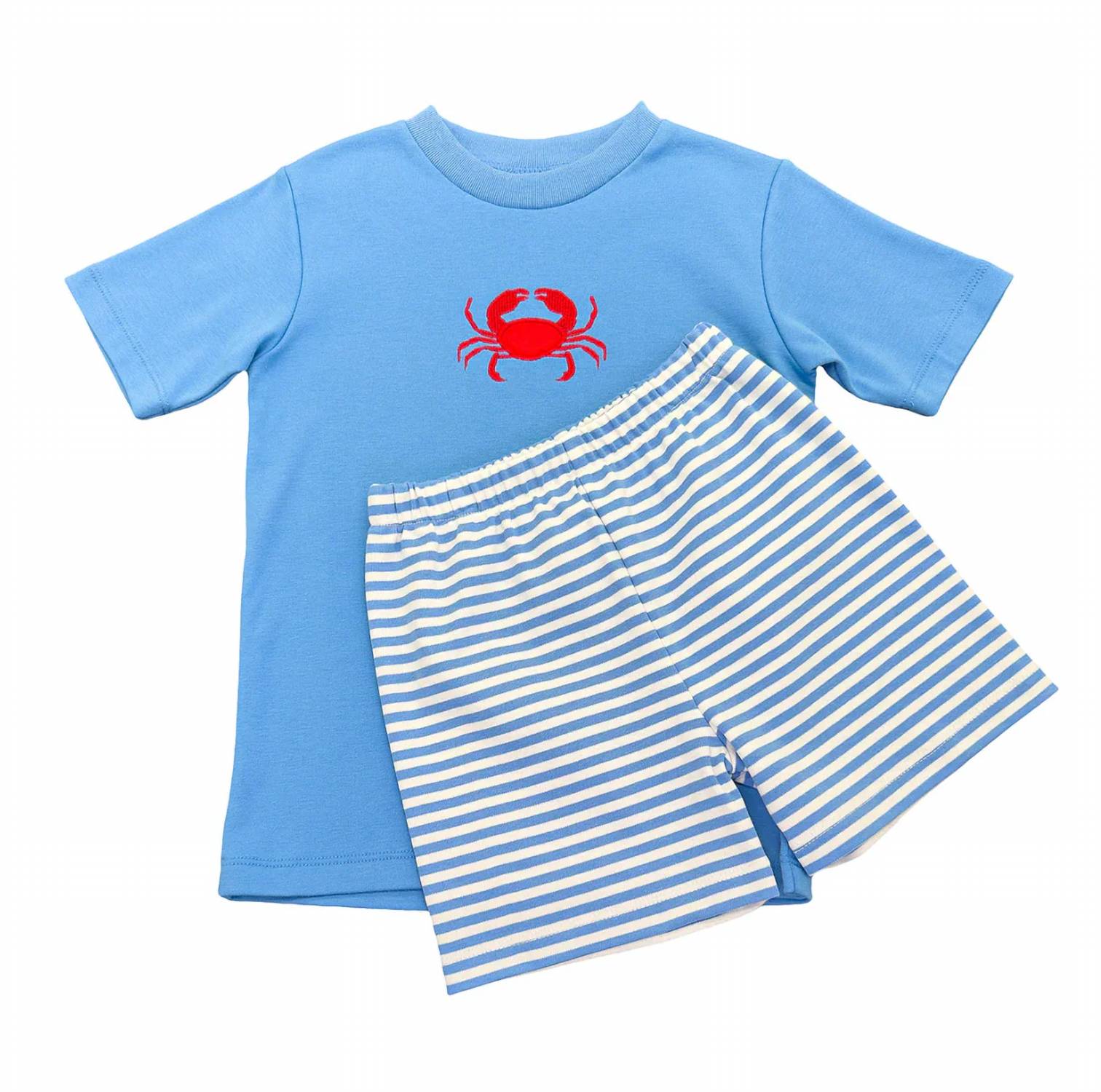 Saltwater Boys Co. - Crab Cotton Tee And Short Set