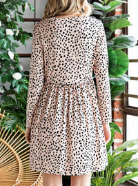 Shiying Fashion - Leopard Babydoll Dress