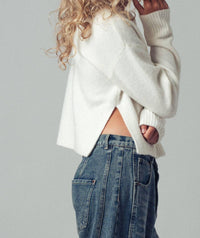 Urban Daizy Classic Button Up Cardigan in ivory - women's cardigan - view 4
