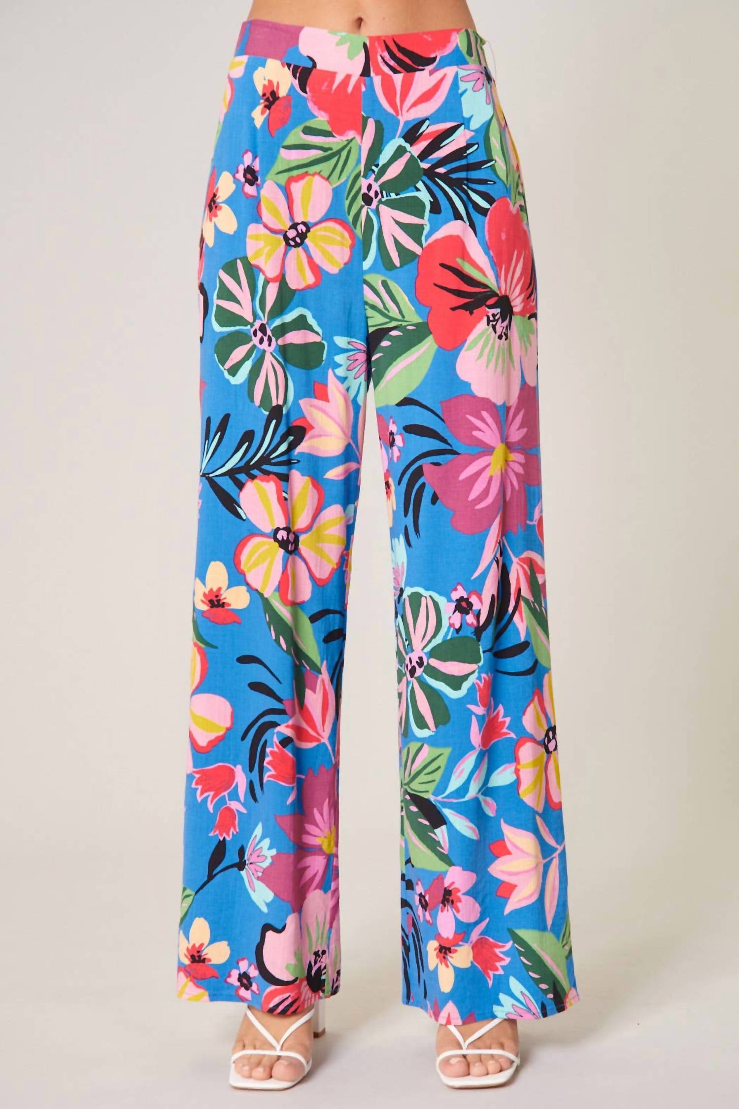 Sugarlips - Inez Floral Wide Leg Pants