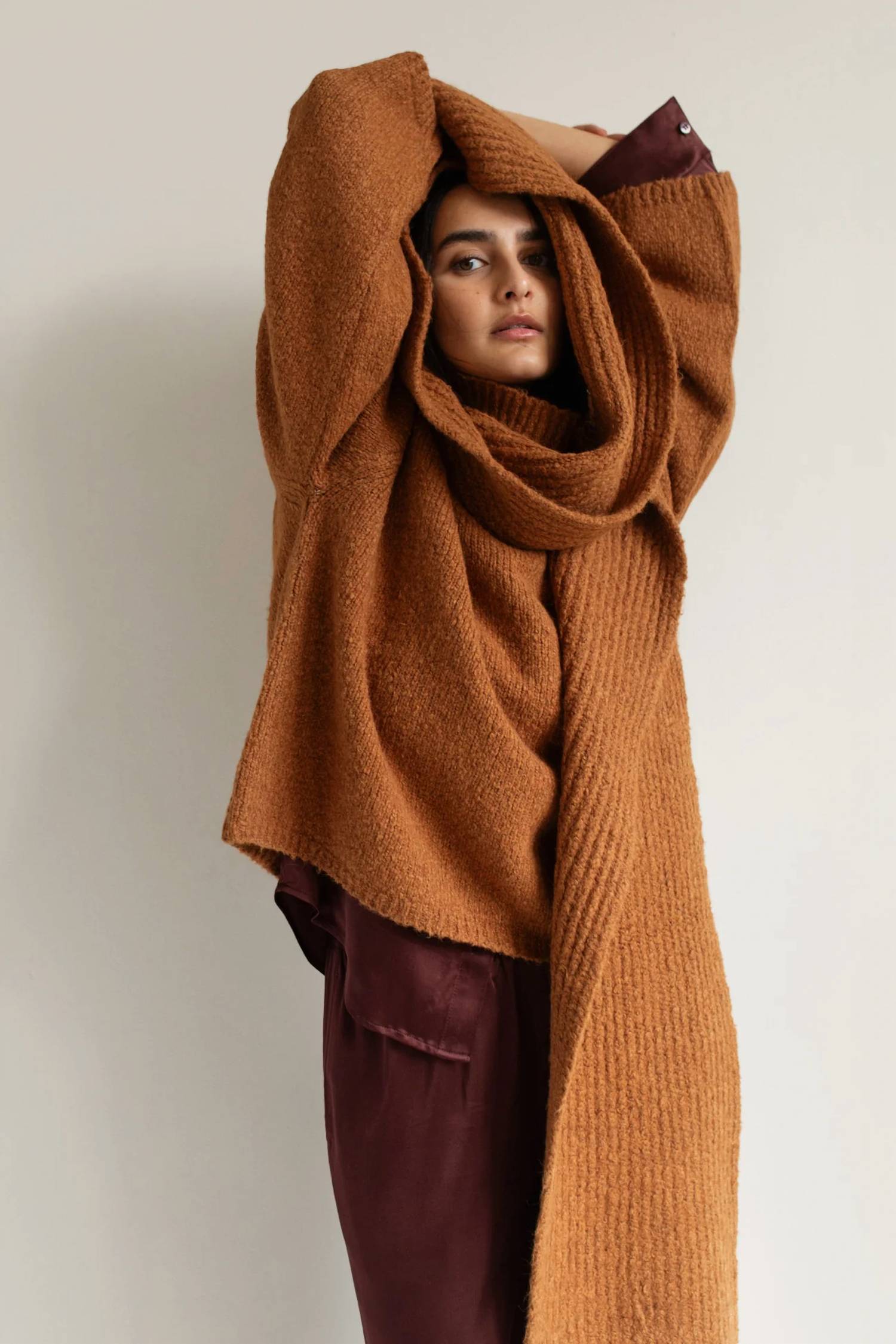 Paper Label - Juri Hood Scarf