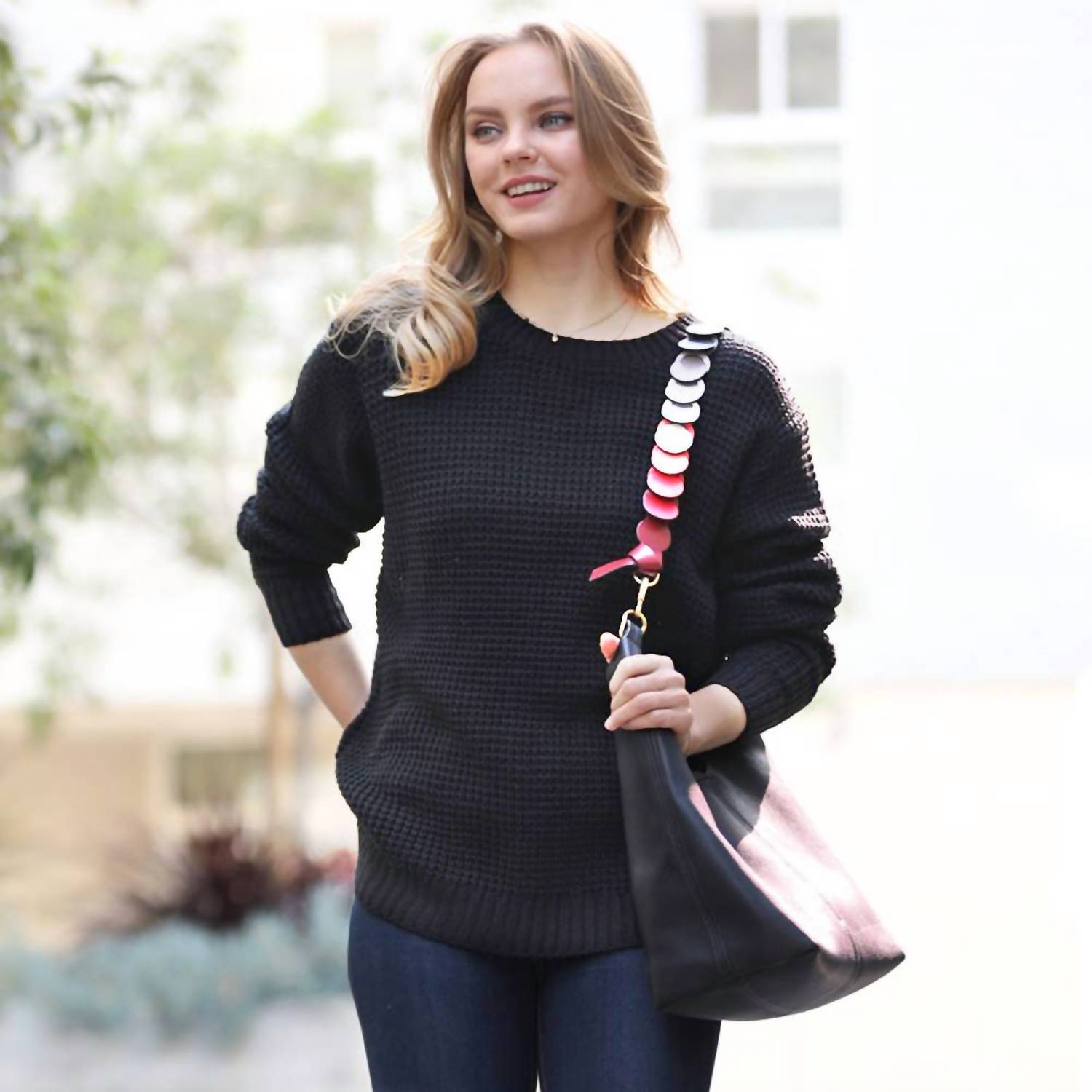 42Pops - Basic Waffle Sweater
