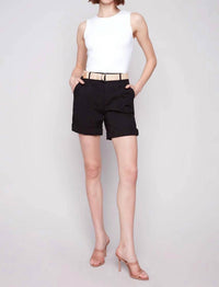 Charlie B - Cuff Shorts W/belt