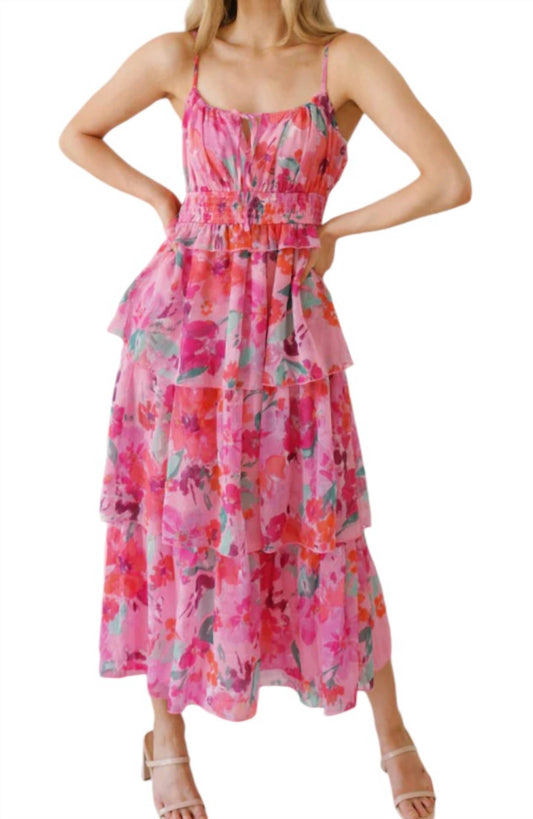 Storia - Strawberry Field Tiered Maxi Dress