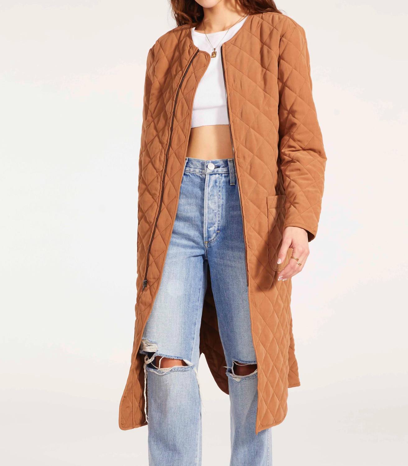 Bb Dakota - Long Quilted Coat