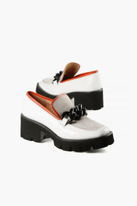 All Black - CHUNK LINKS LADY LUGG LOAFER