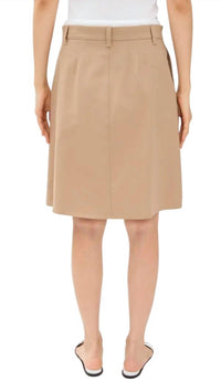 Vince Double Waistband A-line Skirt in sandbar - women's skirt - alternate view