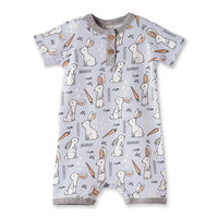 Tesa Babe - Kid's Cottontail Crew Shorty Henley Romper