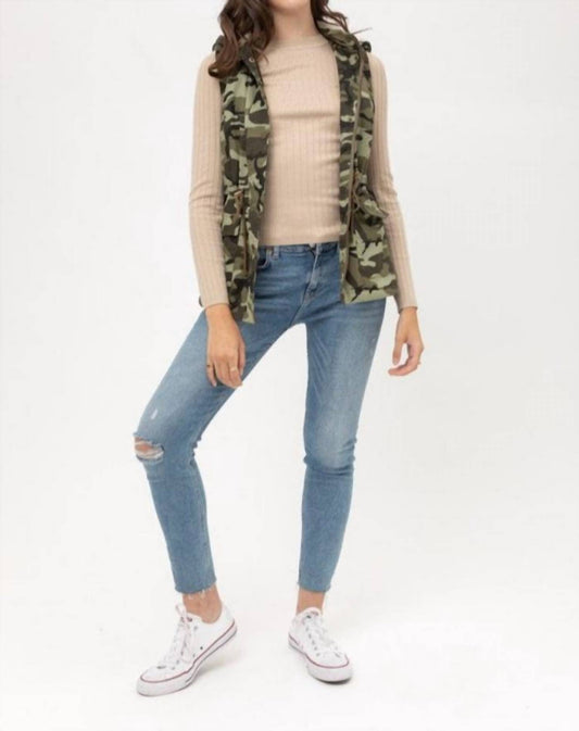 Love Tree - Camo Hoodie Zip/snap Ties