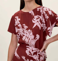 Rebecca Taylor Ciara Wrap Dress in aberdeen combo - women's dress - view 4