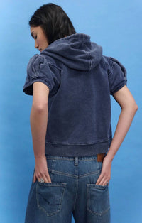 Free People - Summer Short Sleeve Cropped Hoodie