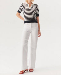 Exquise - Regular High Waist Flare Denim Pants