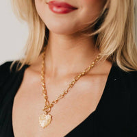 Pretty Simple - Women's Sunburst Heart Love Pendant Necklace