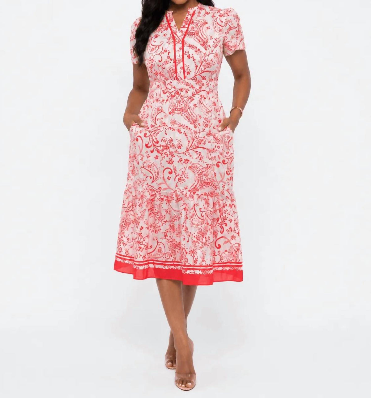 Pinch - Paisley Print Midi Dress