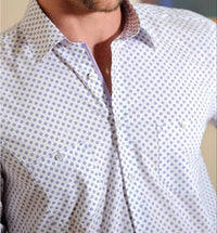 Eight X - Men's Digital Print Shirt With Pockets