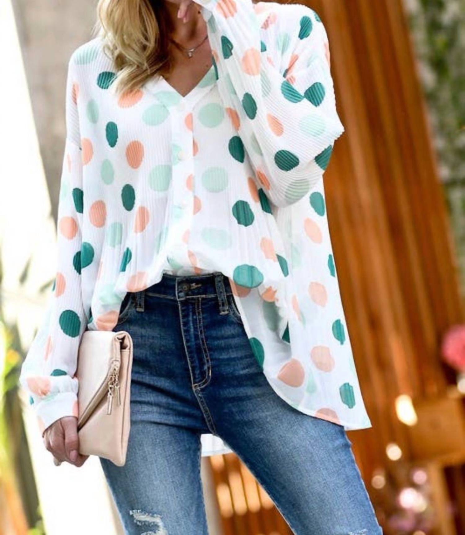 Mazik - Spot On Flowy Top