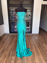 Sherri Hill - Women's Mermaid Strapless Zip Dress