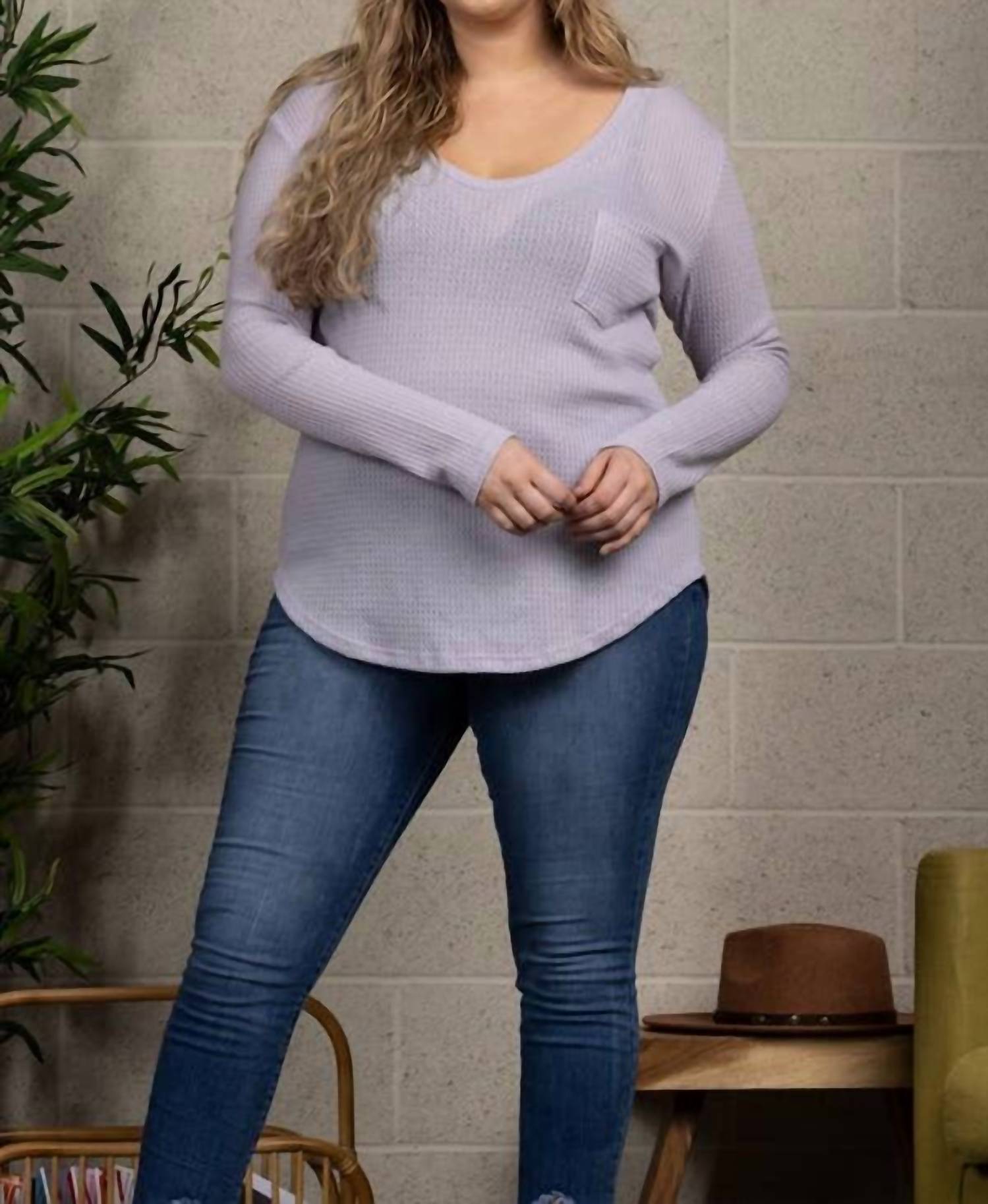Blumin - Waffle Knit Top - Plus