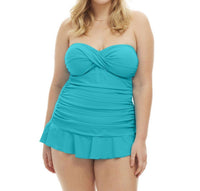 Always For Me - Plus Size Tankini Top with Matching Tankini Bottom