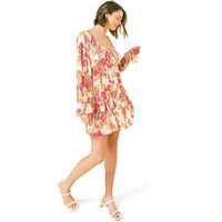 Flying Tomato - Floral Print Mini Dress