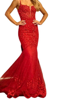 Portia&Scarlett - Fitted Long Beaded Formal Prom Dress