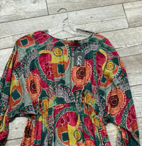 Gigio - Women's Flare Skirt Long Sleeve Mini Dress