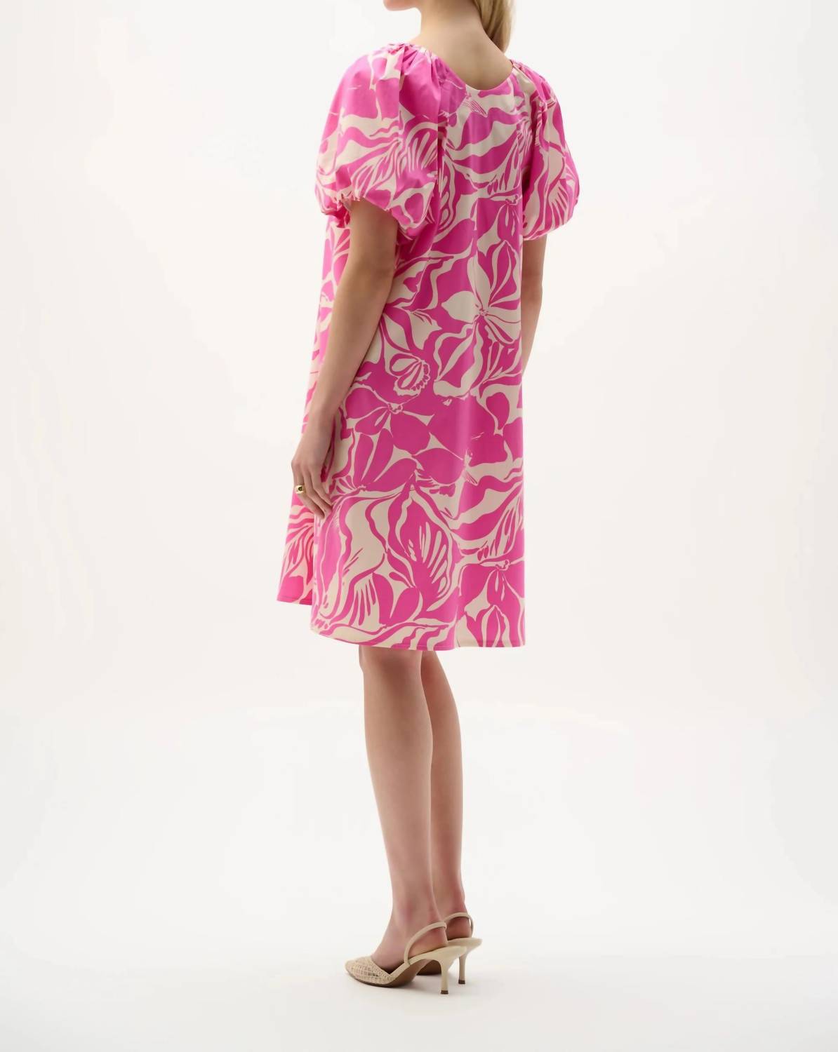 Joseph Ribkoff - Floral Puff Sleeve Shift Dress