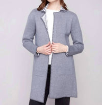 Charlie B - Blanket Stitch Reversible Cardigan