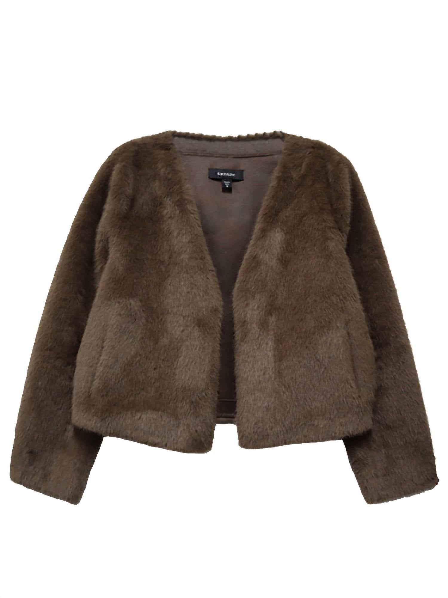 Karen Kane - Reversible Faux Fur Jacket