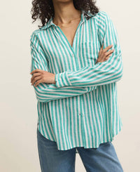 Z Supply Perfect Line Top in la palma - women's shirt - detail view