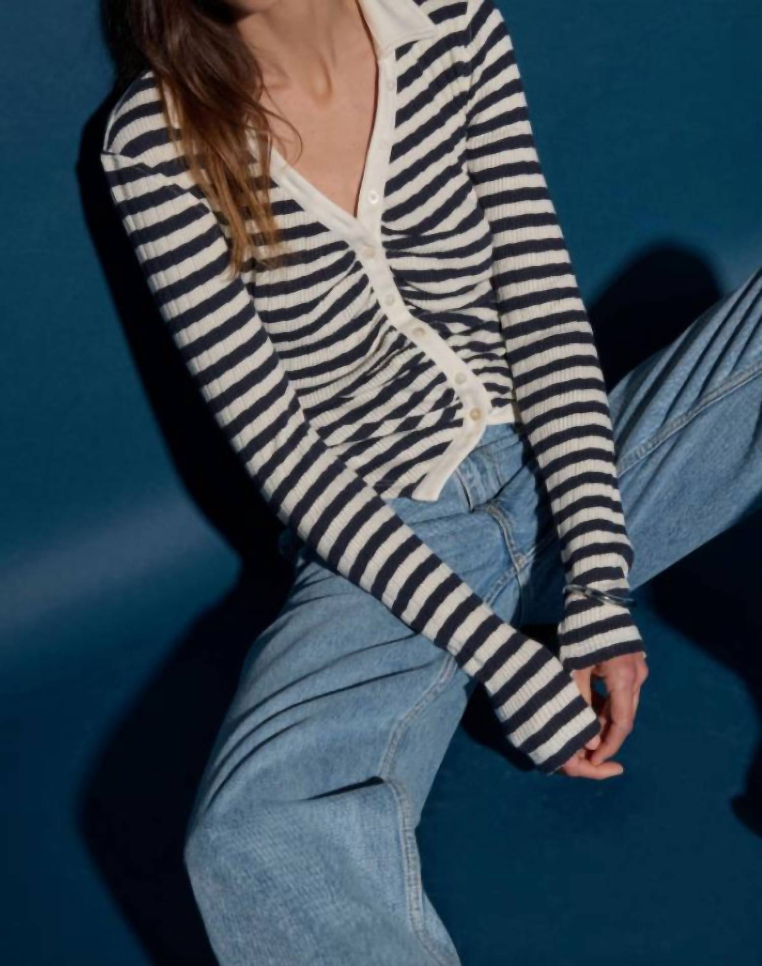 Nation Ltd - Ami Henley Long Sleeve Top