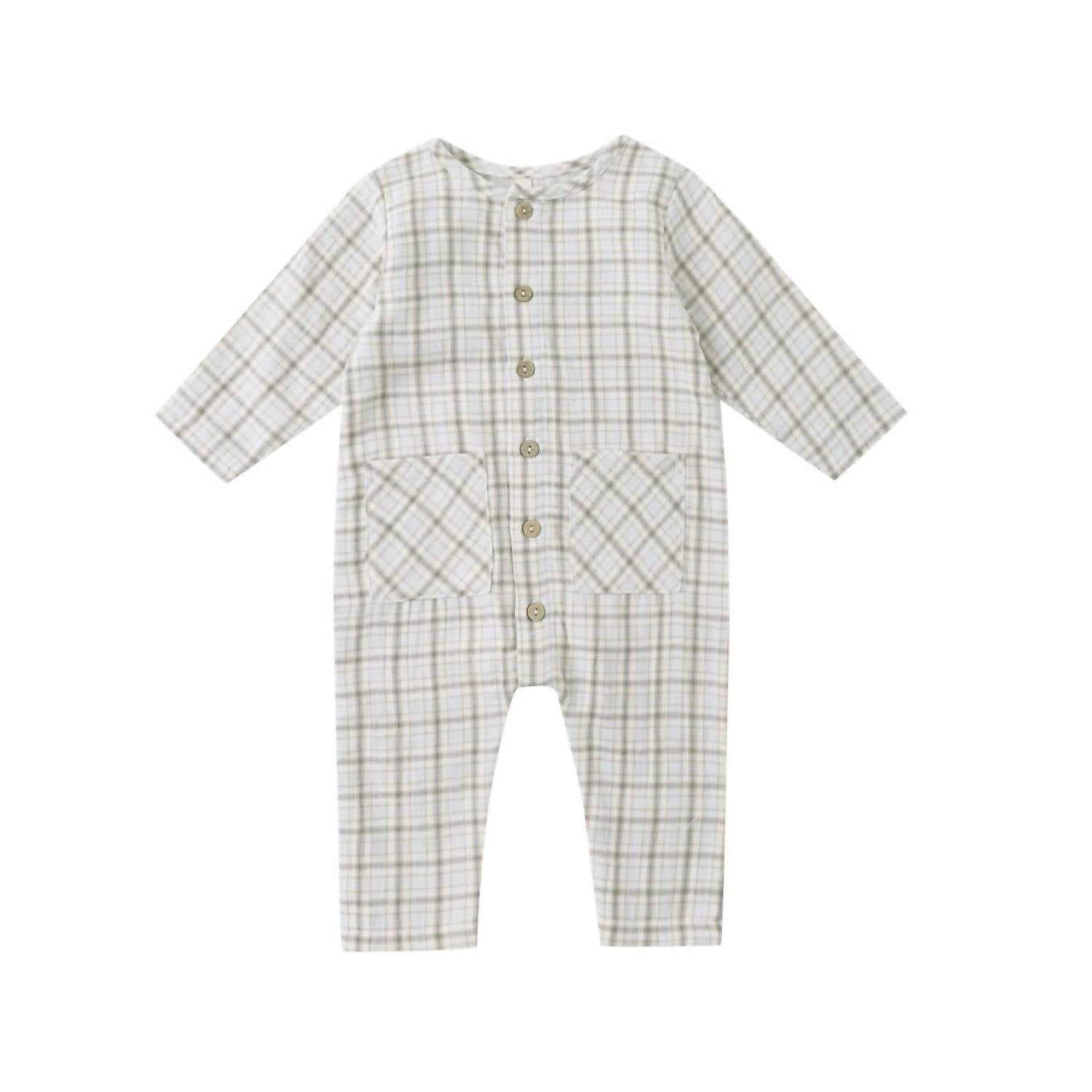 Quincy Mae - Boy's Pocketed Woven Jumpsuit
