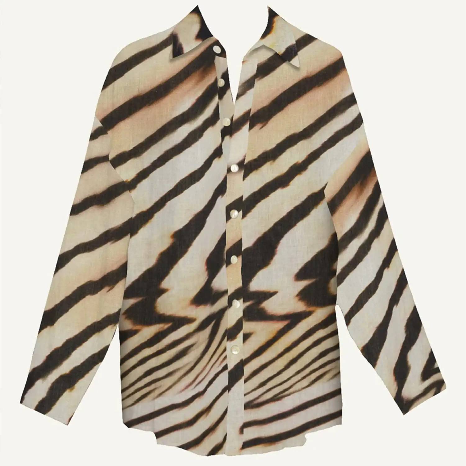 Vitamin A - Playa Linen Boyfriend Shirt