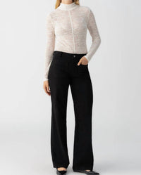 Sanctuary - Textured Mock Neck Tee