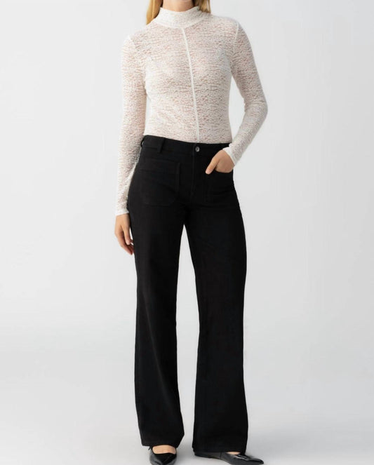 Sanctuary - Textured Mock Neck Tee