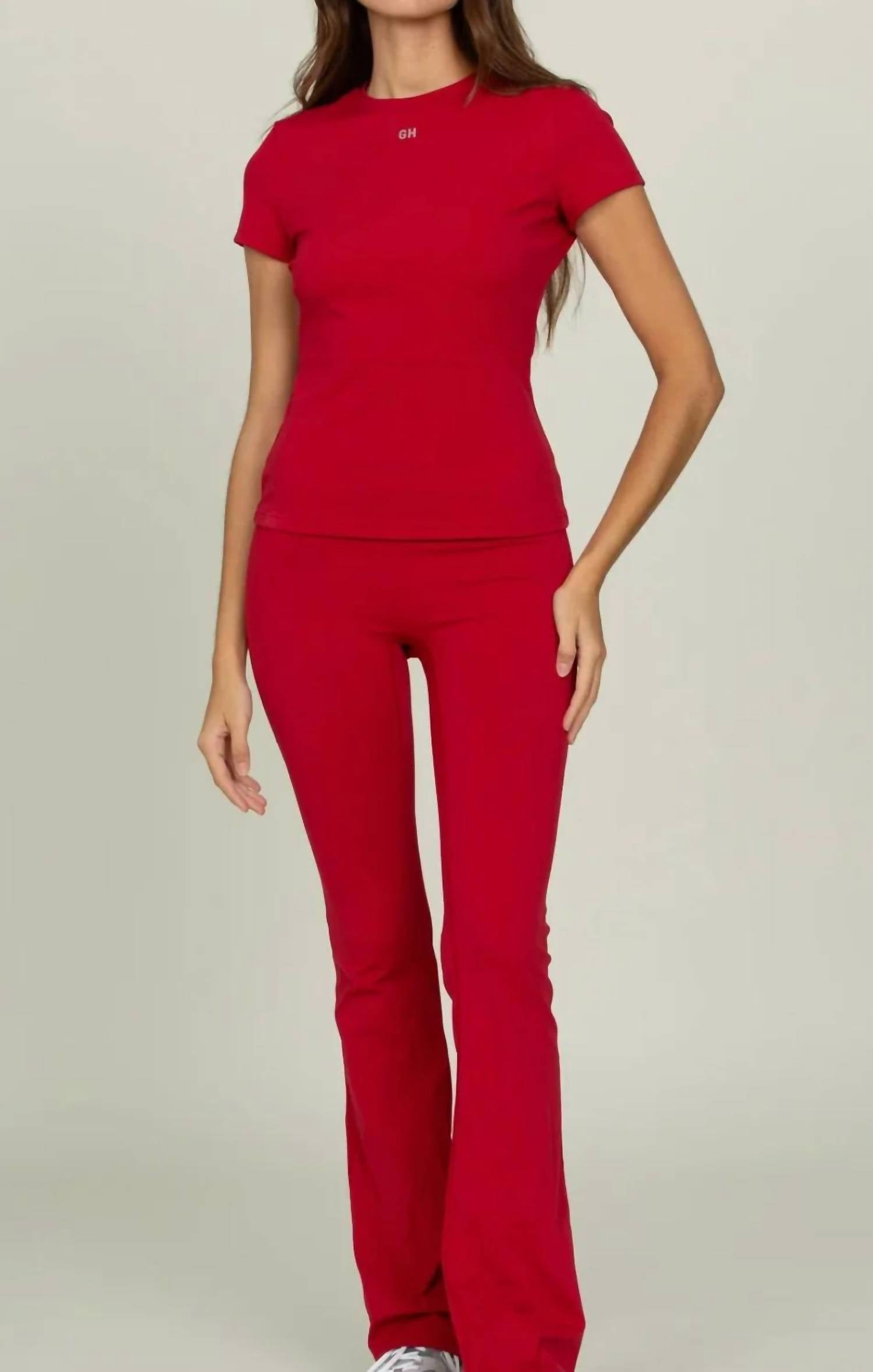 Gold Hinge - Essential Full Length Short Sleeve Top