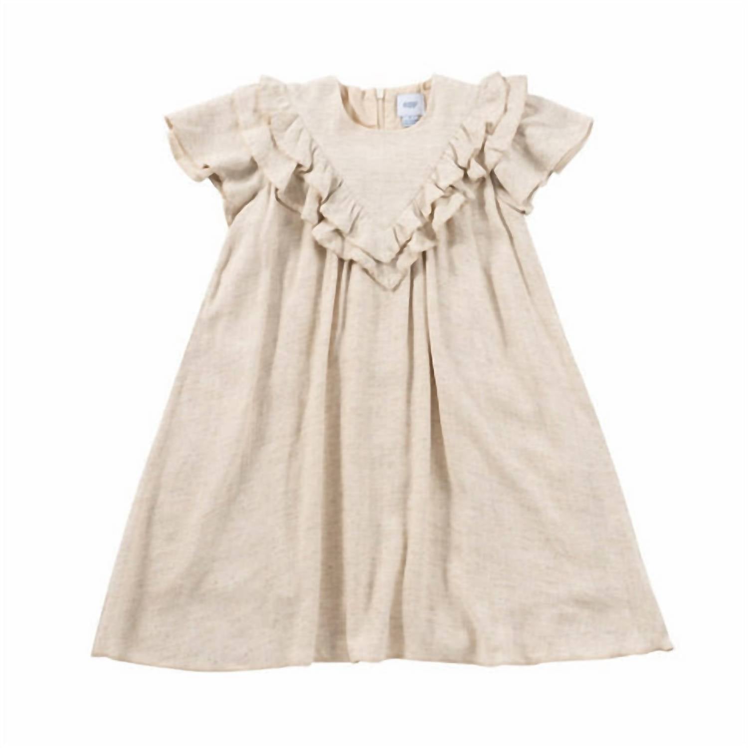 Kipp - Girl's Linen Ruffle Dress