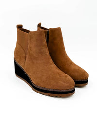 Corkys Footwear - Women's Let's Get Lost Faux Suede Wedge Booties