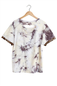 Umgee - Tie Dye & Leopard Top