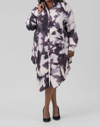Bitte Kai Rand - Water Mirror Button Front Midi Dress - Plus