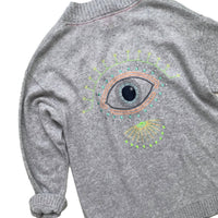 Brodie Cashmere - Embroidered Eye Cashmere Cardigan