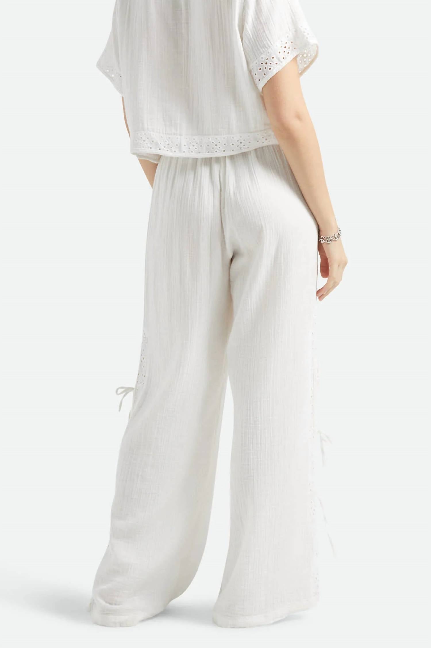 Brixton - Women's Seaside Eyelet Wide Leg Pant