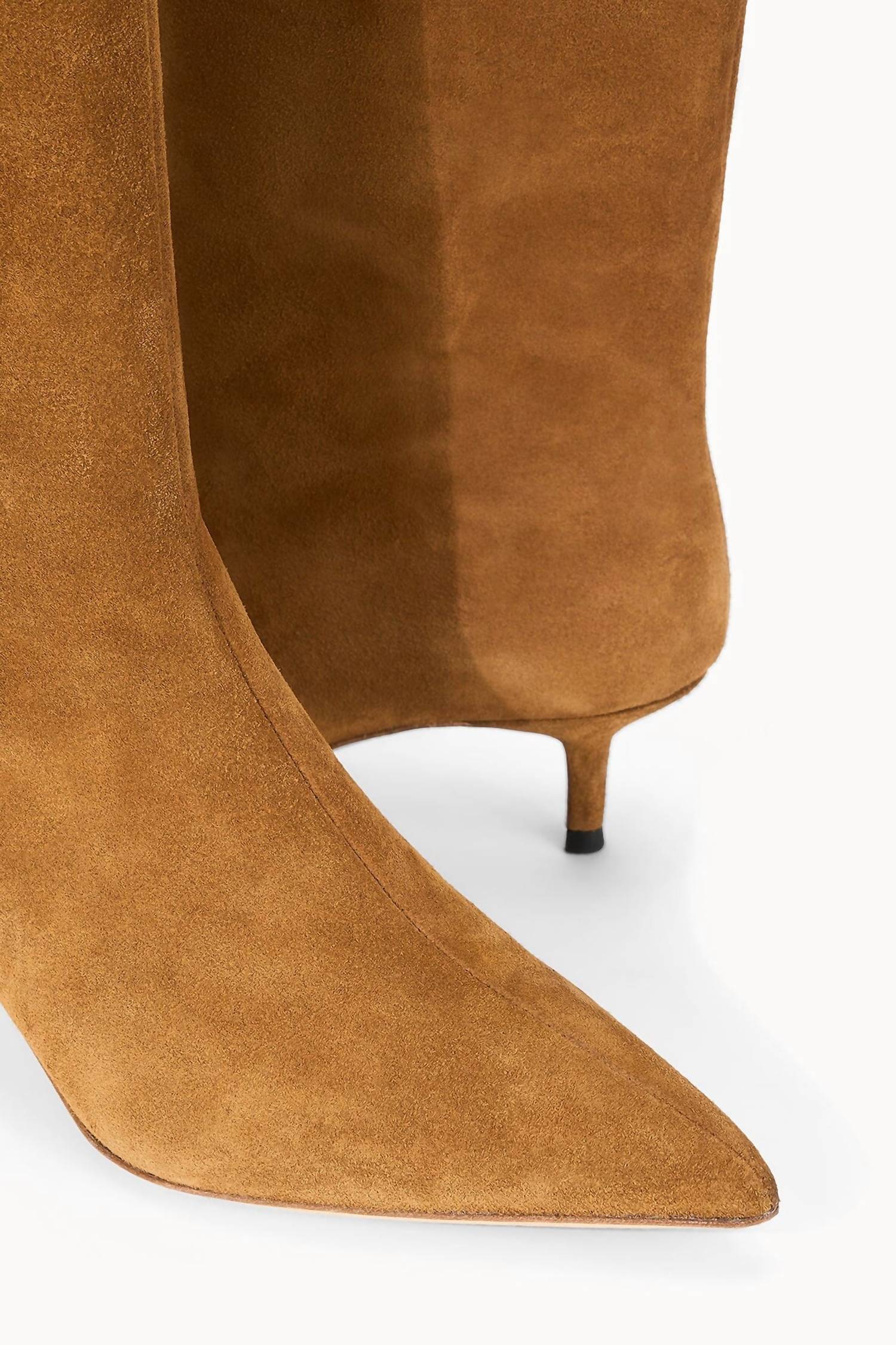 STAUD Women's Sebastian Kitten Heel Boot in tan - women's shoe - alternate view