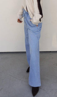 Wishlist - Drawstring Wide Leg Denim Pant